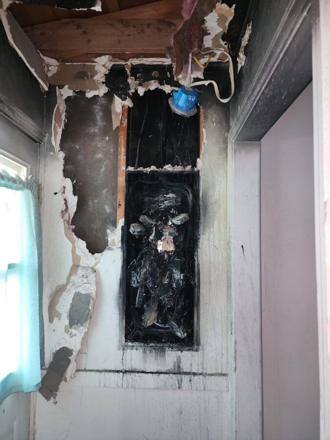 Electrical panel caught on fire due to overloading the panel for CK Electric Blog