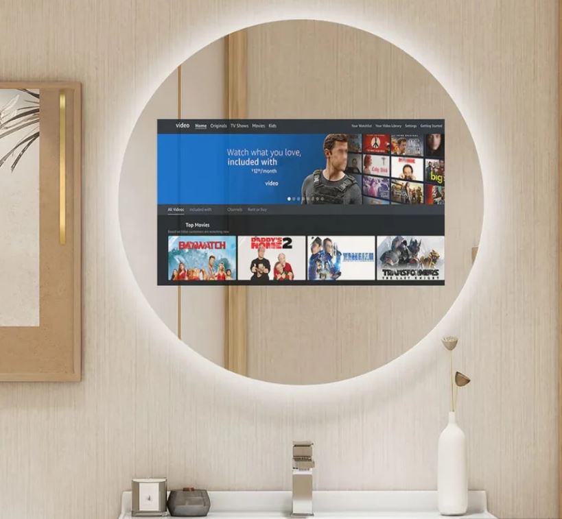 Smart mirror for bathroom remodel